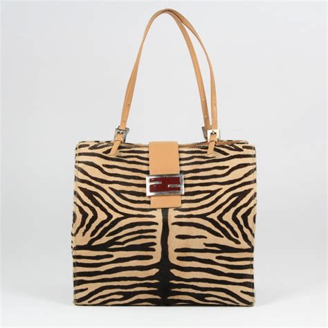 fendi zebra handbag|Fendi designer handbags red.